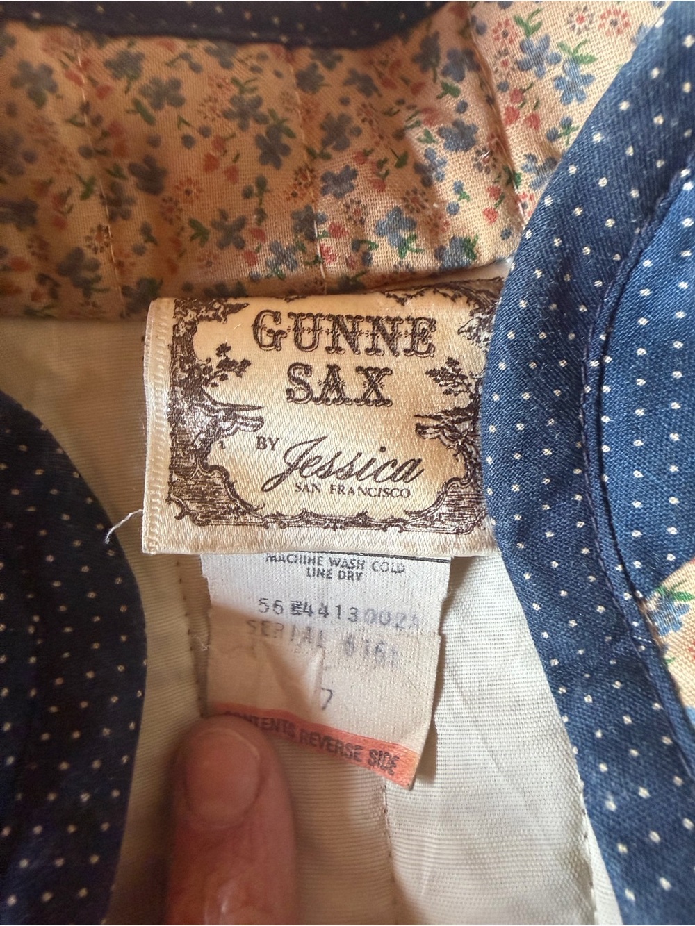 1970s Gunne Sax by Jessica Quilted Floral Prairie Jacket size 7 - Picture 2 of 7